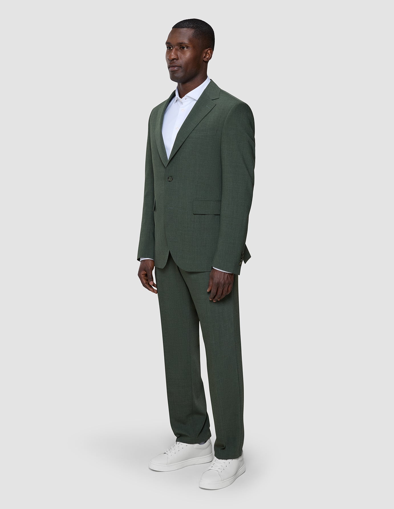 Tech Wool Blazer Green Night Regular